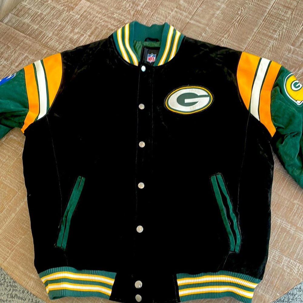 Green Bay Packers winter suede leather jacket